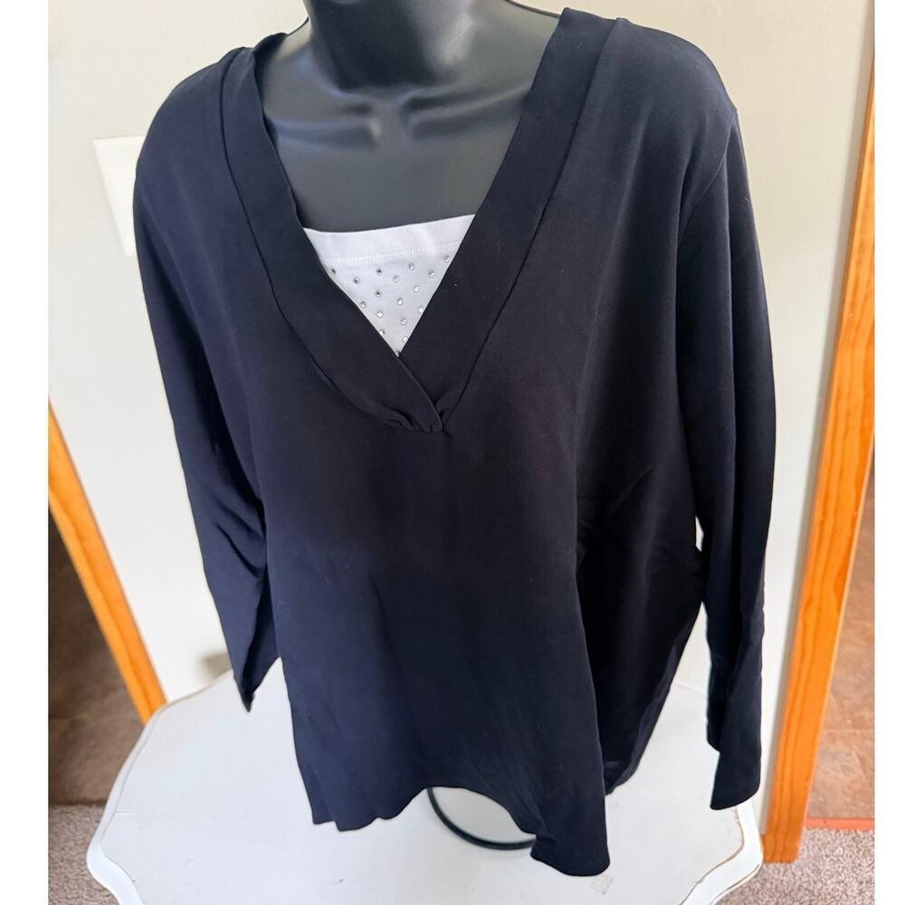 Liz & Me Black Long Sleeve 18/20W